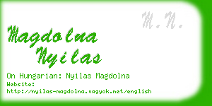 magdolna nyilas business card